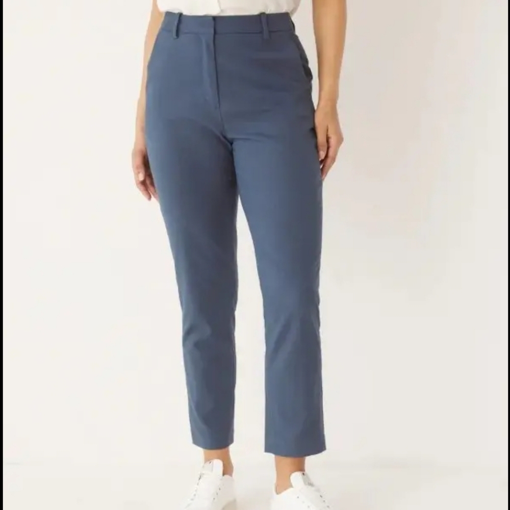 Frank & Oak Blue Straight Leg Pants
